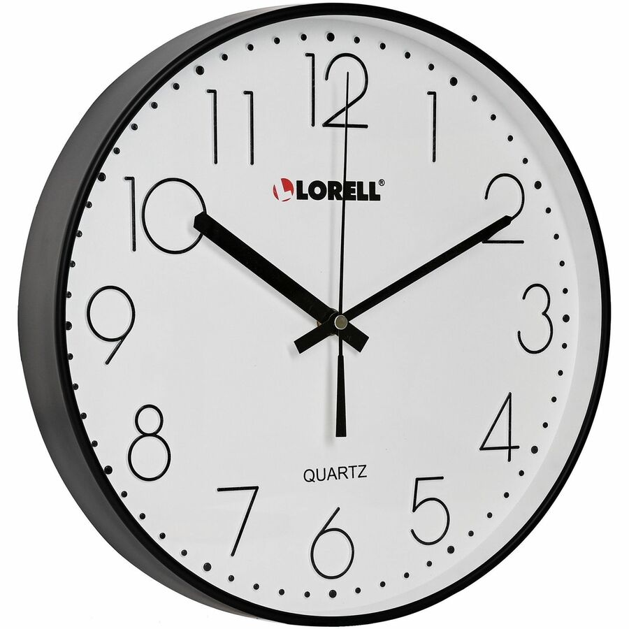 Lorell 12" Round Quiet Wall Clock