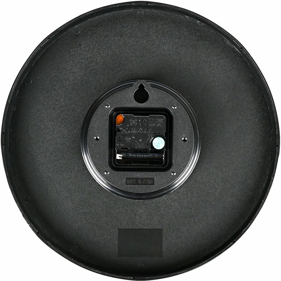 Lorell 12" Round Quiet Wall Clock