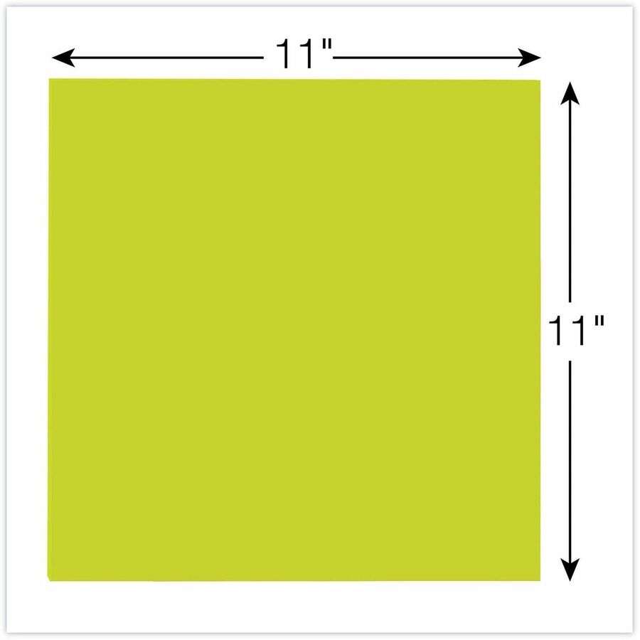 Post-it® Super Sticky Big Notes, Green, 11”×11”, 30 Sheets (BN11G)