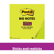 Post-it&reg; Super Sticky Big Notes - Green