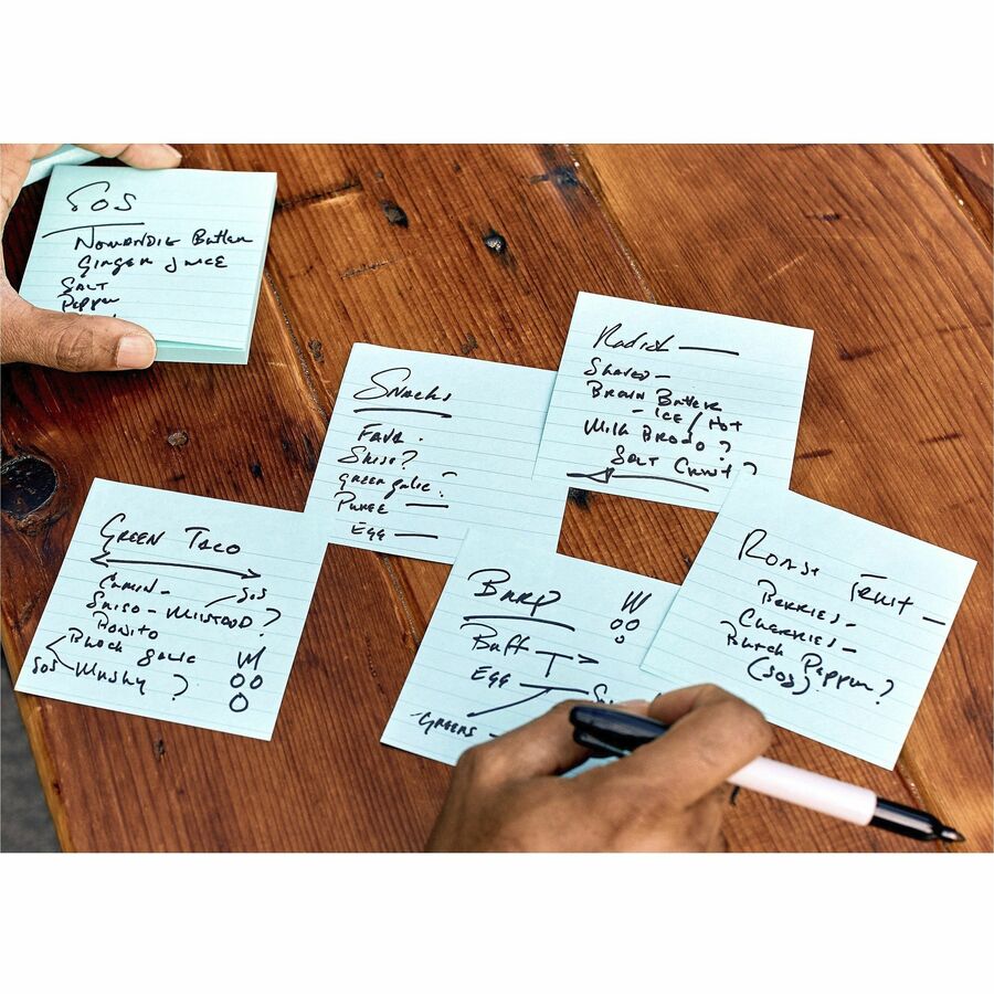Post-it&reg; Super Sticky Pop-up Lined Note Refills - Blue