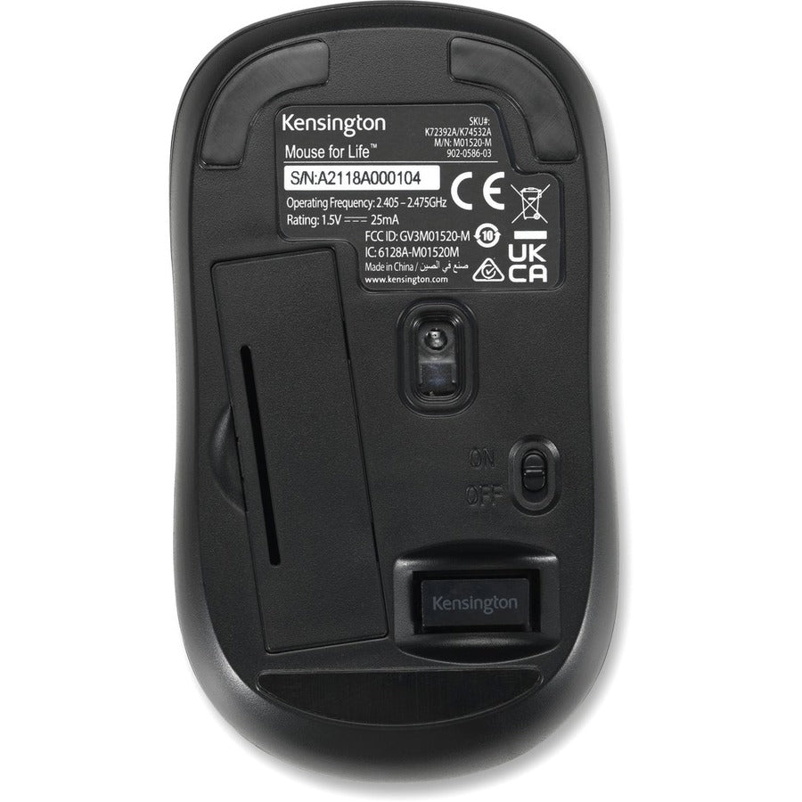 Kensington Mouse for Life Wireless Mouse — Black