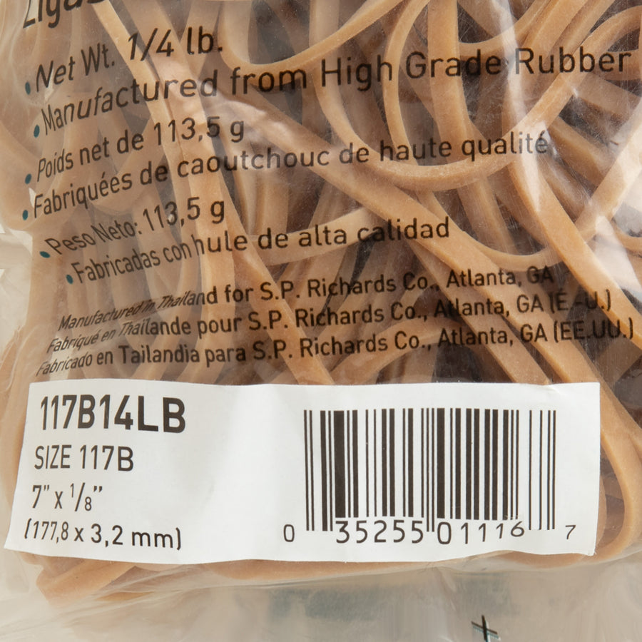 Business Source Rubber Bands - Size #117B, 4 oz Bag