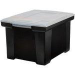 Storex Storage File Tote — 35 lb Capacity, Stackable