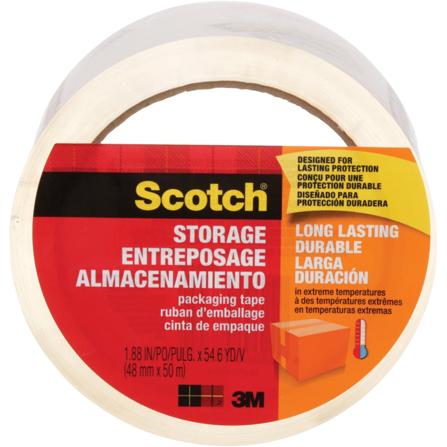 Scotch Long-Lasting Storage Packaging Tape, 48 mm x 50 m, Clear