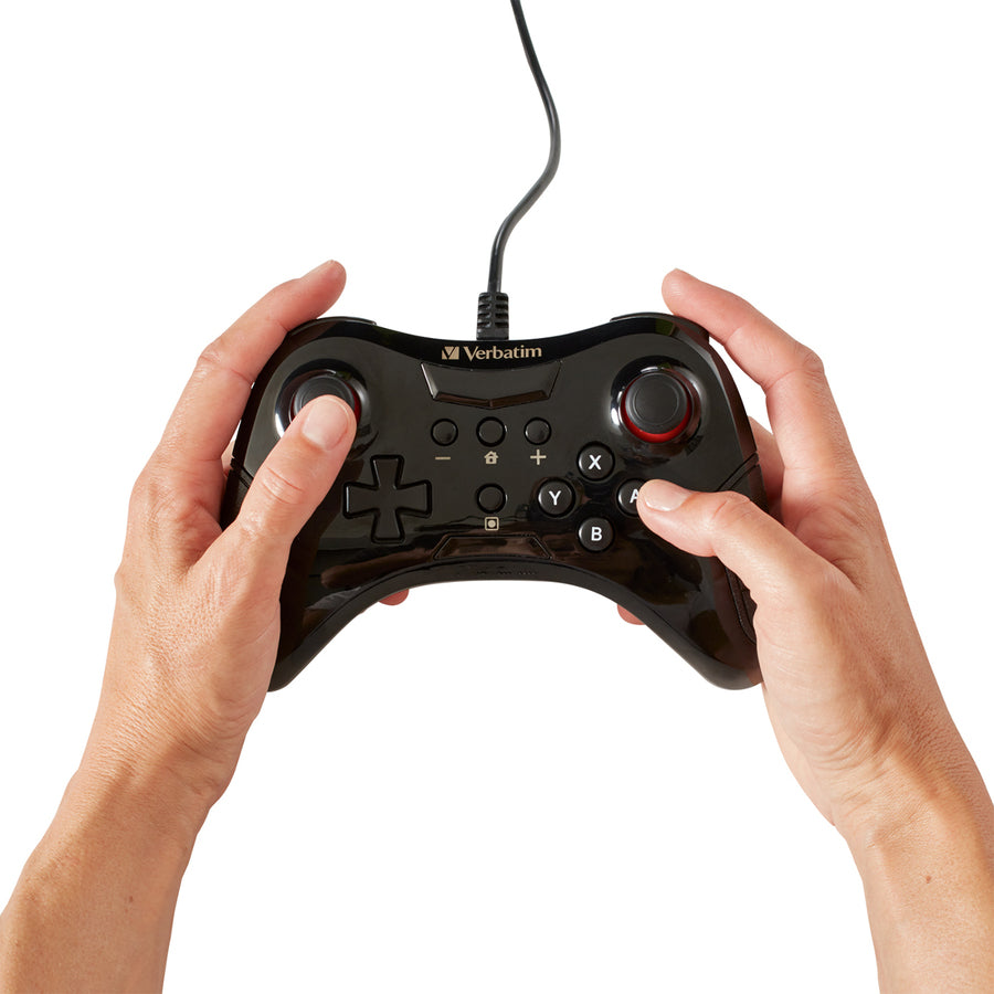 Verbatim Wired Controller for use with Nintendo Switch - Black