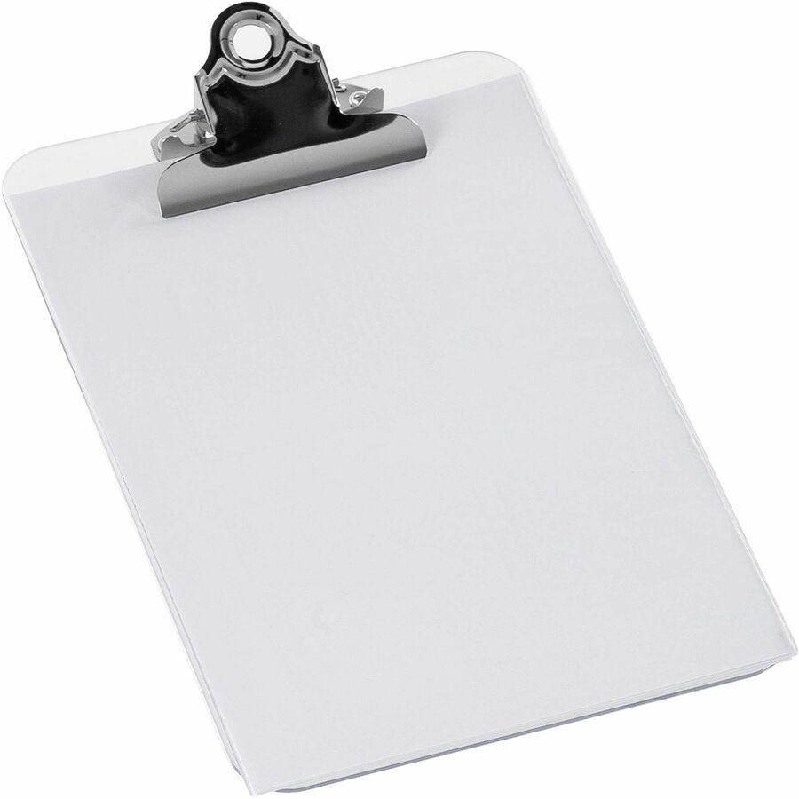 Business Source Plastic Clipboard - Silver