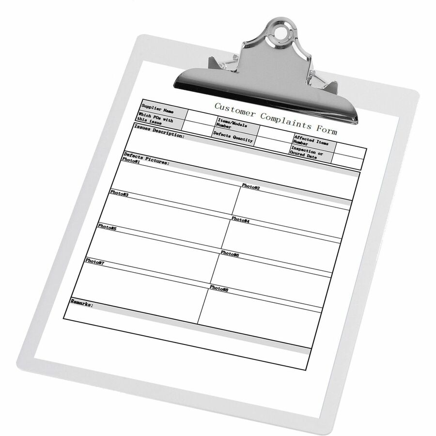 Business Source Aluminum Clipboard — Letter