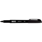 Basics Permanent Marker Bullet Tip Black