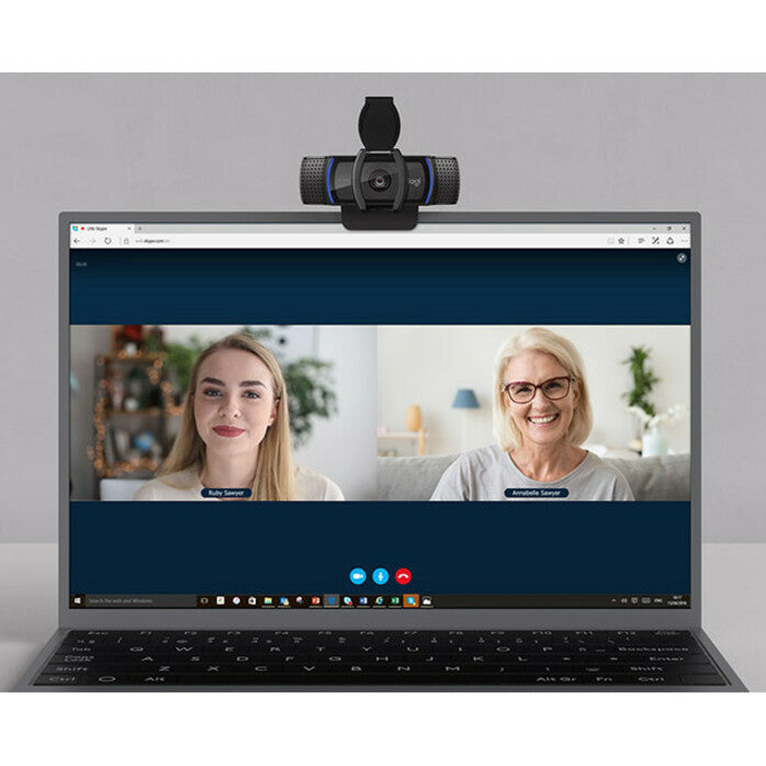 Logitech C920S Webcam - 2.1 Megapixel - 30 fps - USB 3.1 - 1 Each