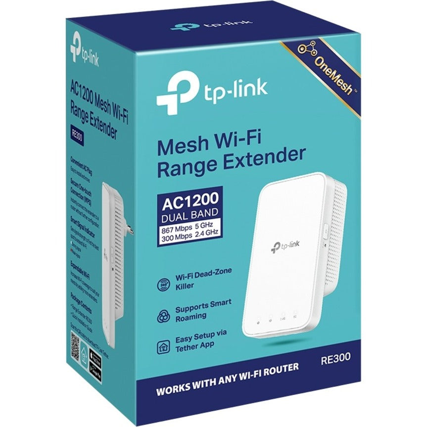 TP-Link Deco RE300 Dual Band IEEE 802.11ac 1.17 Gbit/s Wireless Range Extender