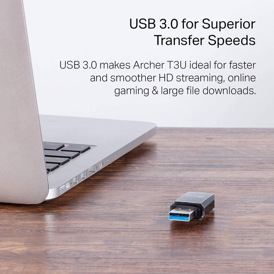 TP-Link T3U IEEE 802.11ac Dual Band Wi-Fi Adapter for Notebook