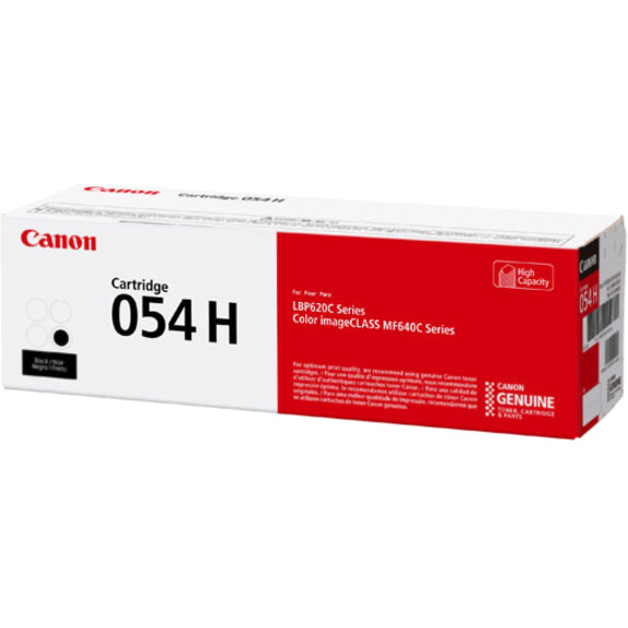 Canon 054H High Yield Toner Cartridge — Black, 3,100 Pages