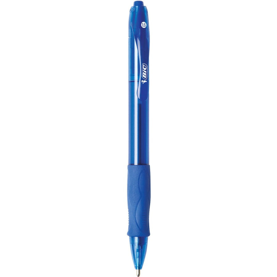 BIC Glide Velocity Bold Retractable Ballpoint Pen w/ Grip - Blue VLGB11BLU