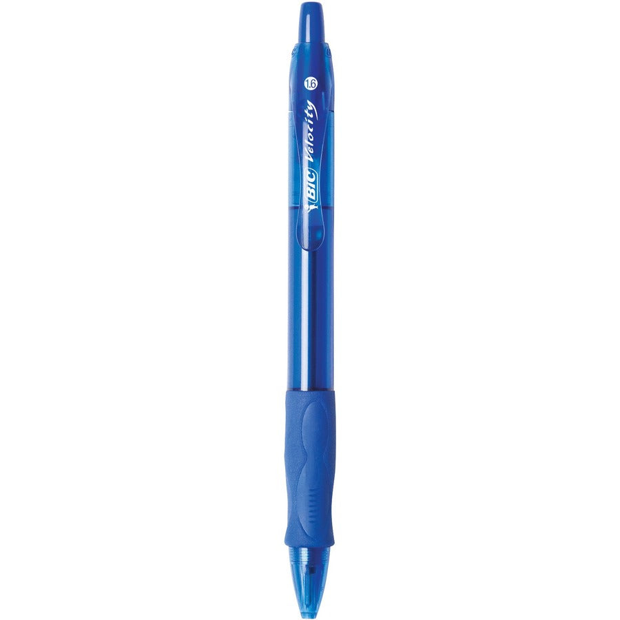 BIC Glide Velocity Bold Retractable Ballpoint Pen w/ Grip - Blue VLGB11BLU
