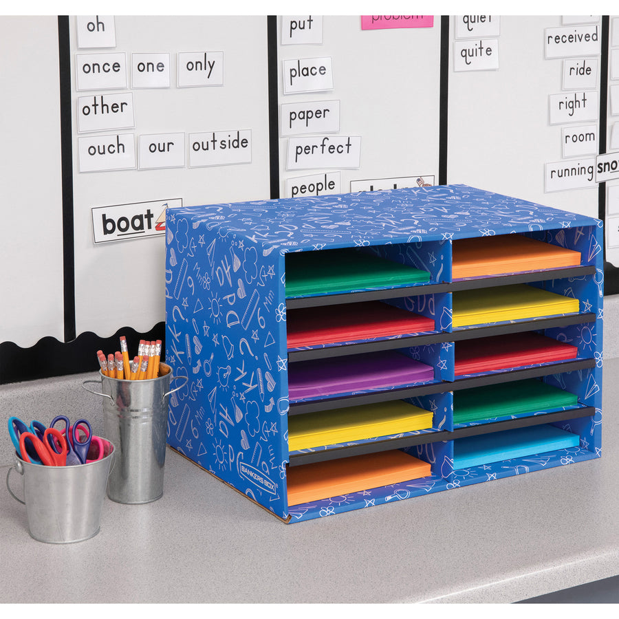 Bankers Box Classroom 10-Compartment Literature Sorter