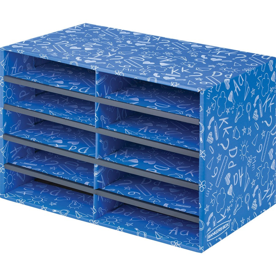 Bankers Box Classroom 10-Compartment Literature Sorter