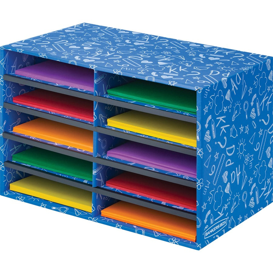 Bankers Box Classroom 10-Compartment Literature Sorter