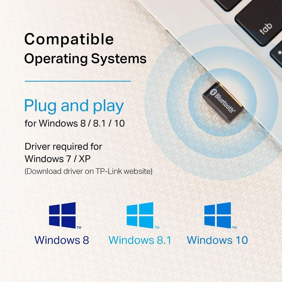 TP-Link UB400 Bluetooth 4.0 Bluetooth Adapter for Computer, Notebook