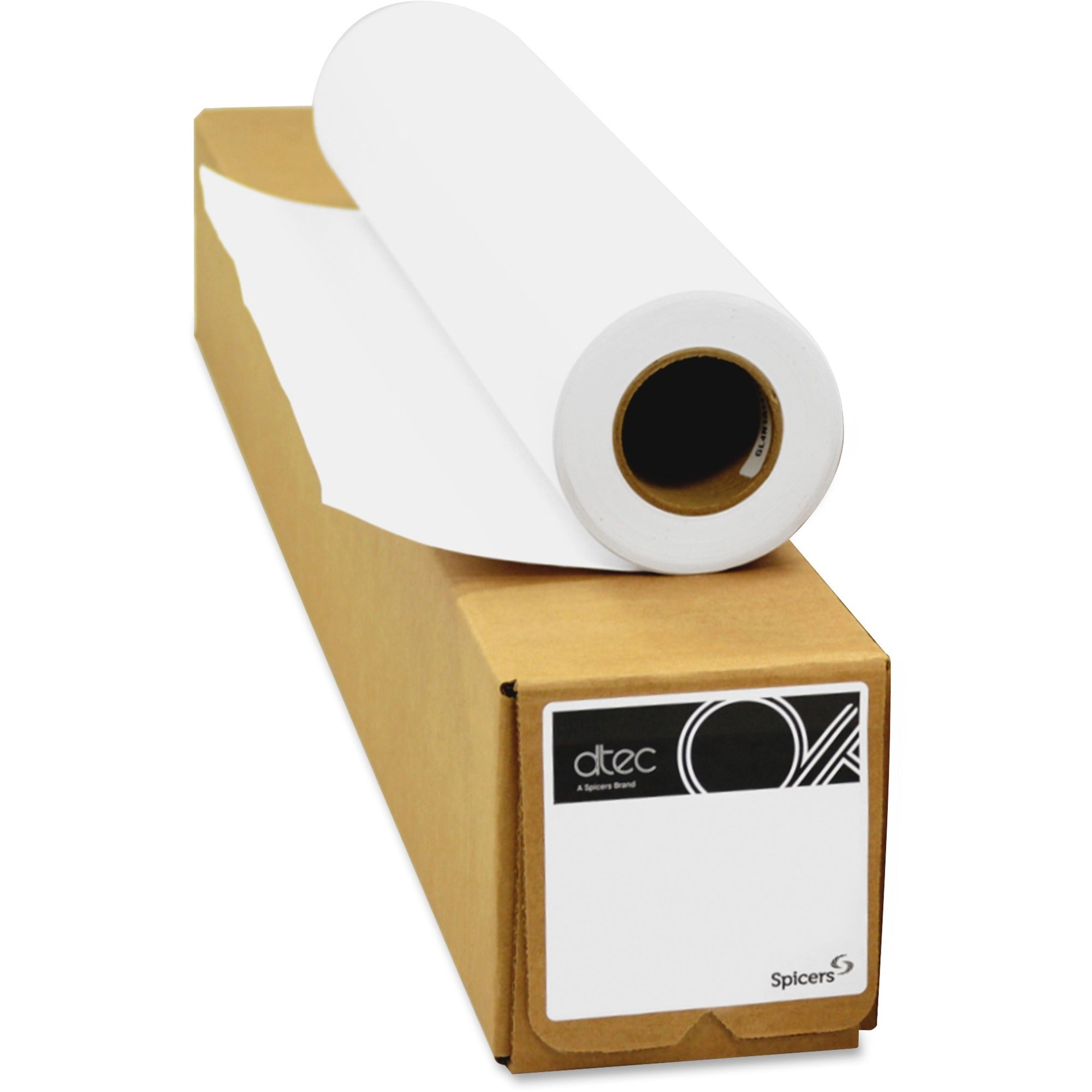 dtec 20 lb Bond Paper Roll 36" × 500 ft