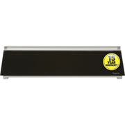 Bloc de verre effaçable à sec Quartet pour bureau 45,7 x 15,2 cm Noir - Tiroir de rangement, Garantie 5 ans
