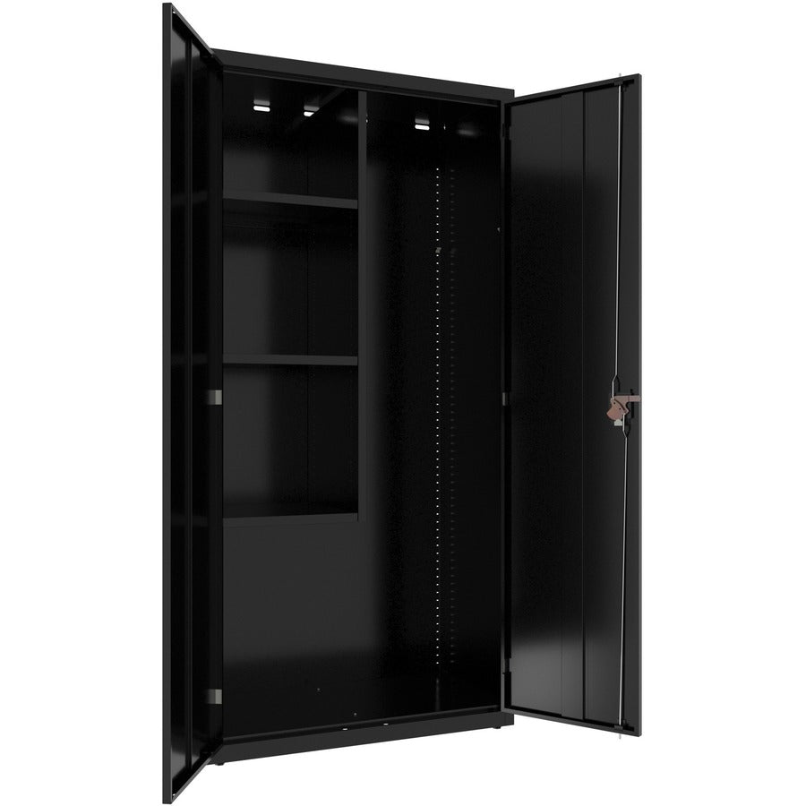 Lorell Fortress Series Janitorial Cabinet - Light Gray