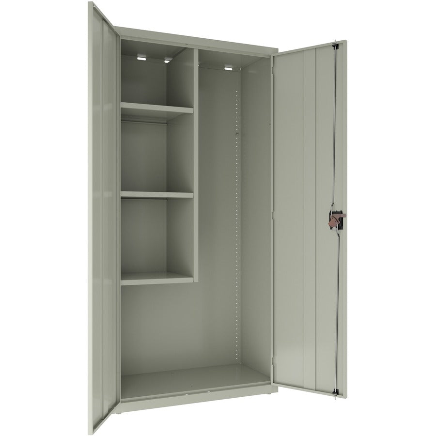 Lorell Fortress Series Janitorial Cabinet - Light Gray