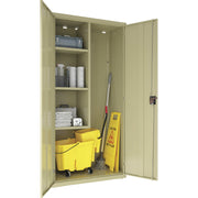 Lorell Fortress Series Janitorial Cabinet - Light Gray