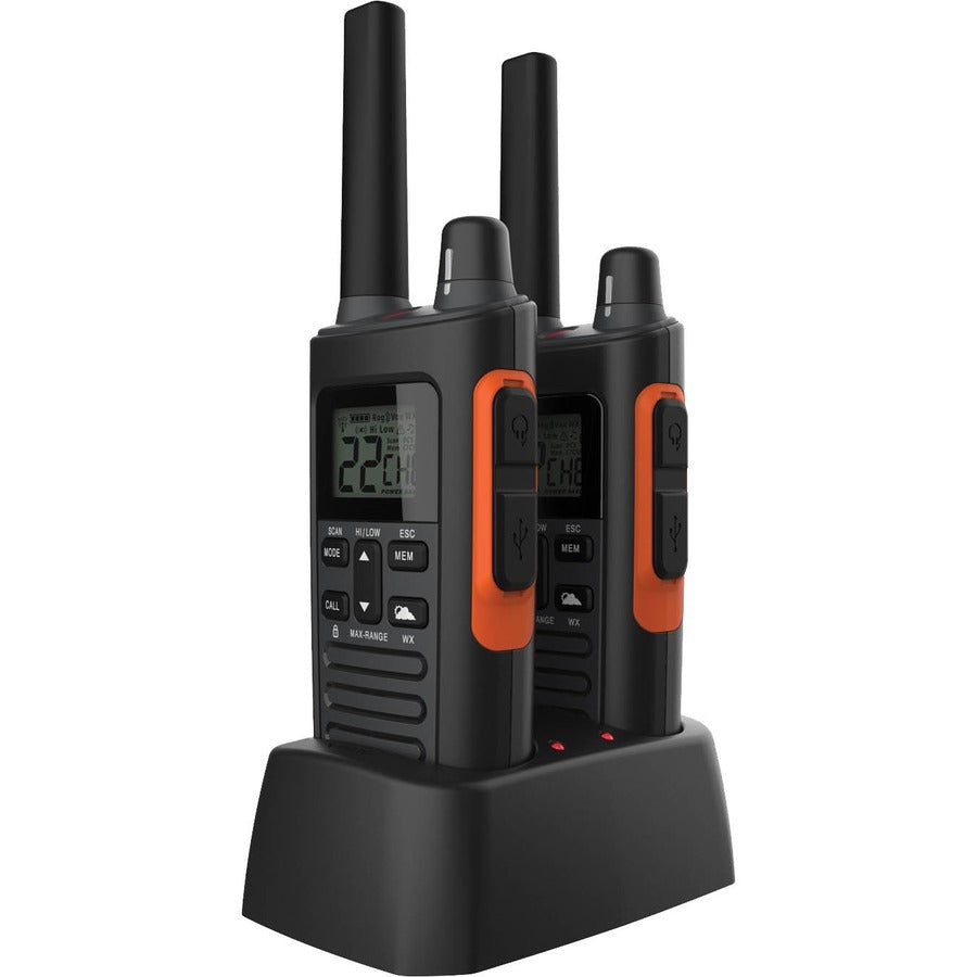 Cobra RX680 Rugged Waterproof Walkie Talkies, Pair