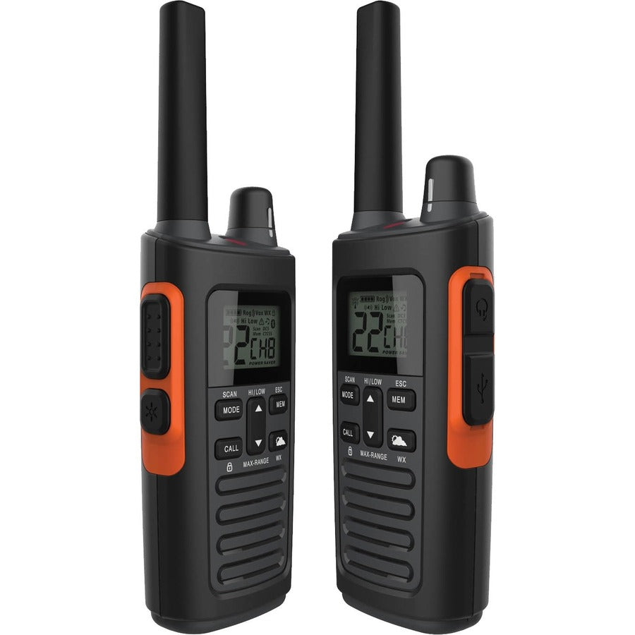 Cobra RX680 Rugged Waterproof Walkie Talkies, Pair