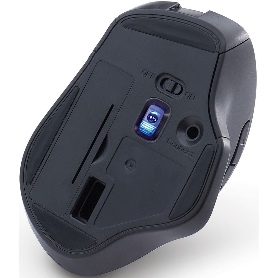 Verbatim Silent Ergonomic Wireless Blue LED Mouse — Graphite