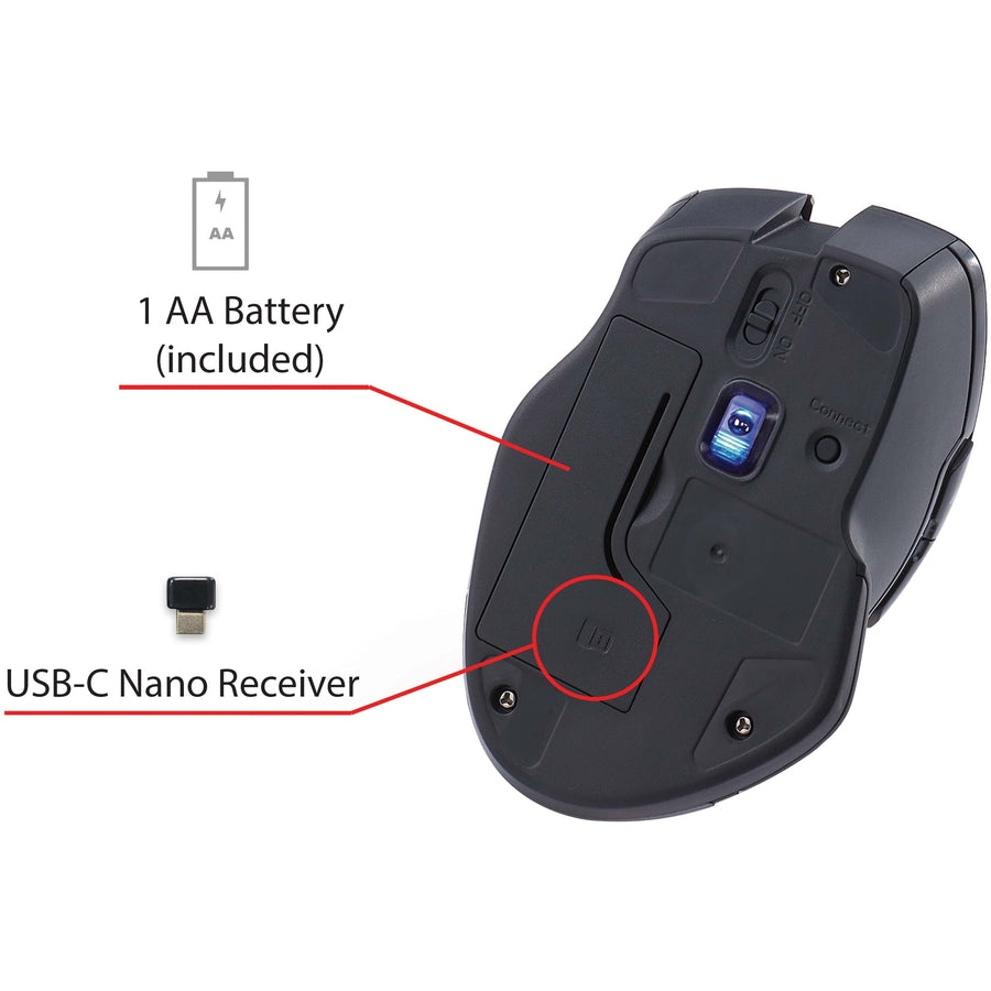 Verbatim USB-C Wireless Blue LED Mouse - Teal