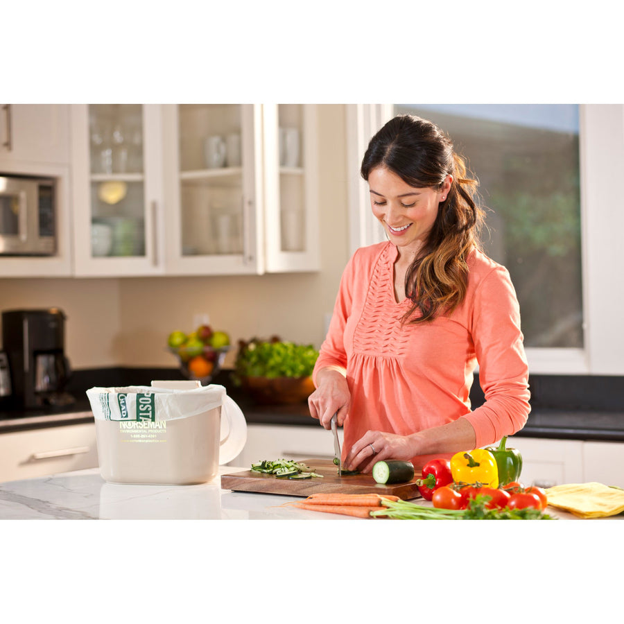 Glad 100% Compostable Bags - Small 10 Litres - Lemon scent, 44 Compost Bags