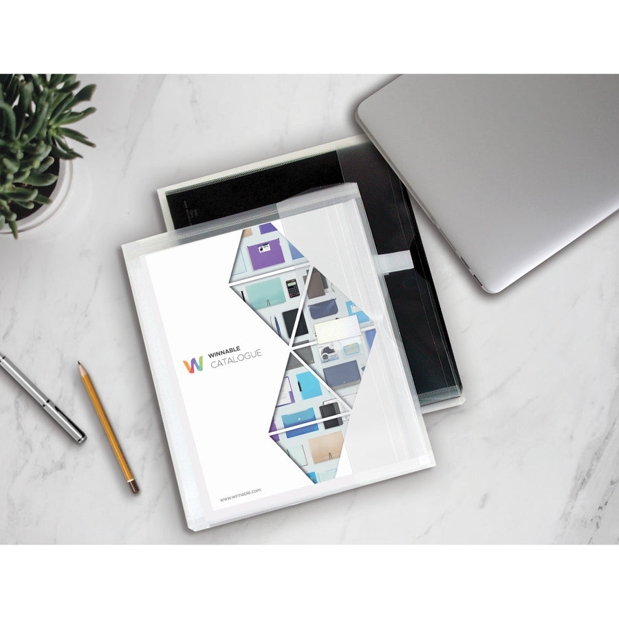 Winnable Standard Poly Envelope — Clear, Hook & Loop