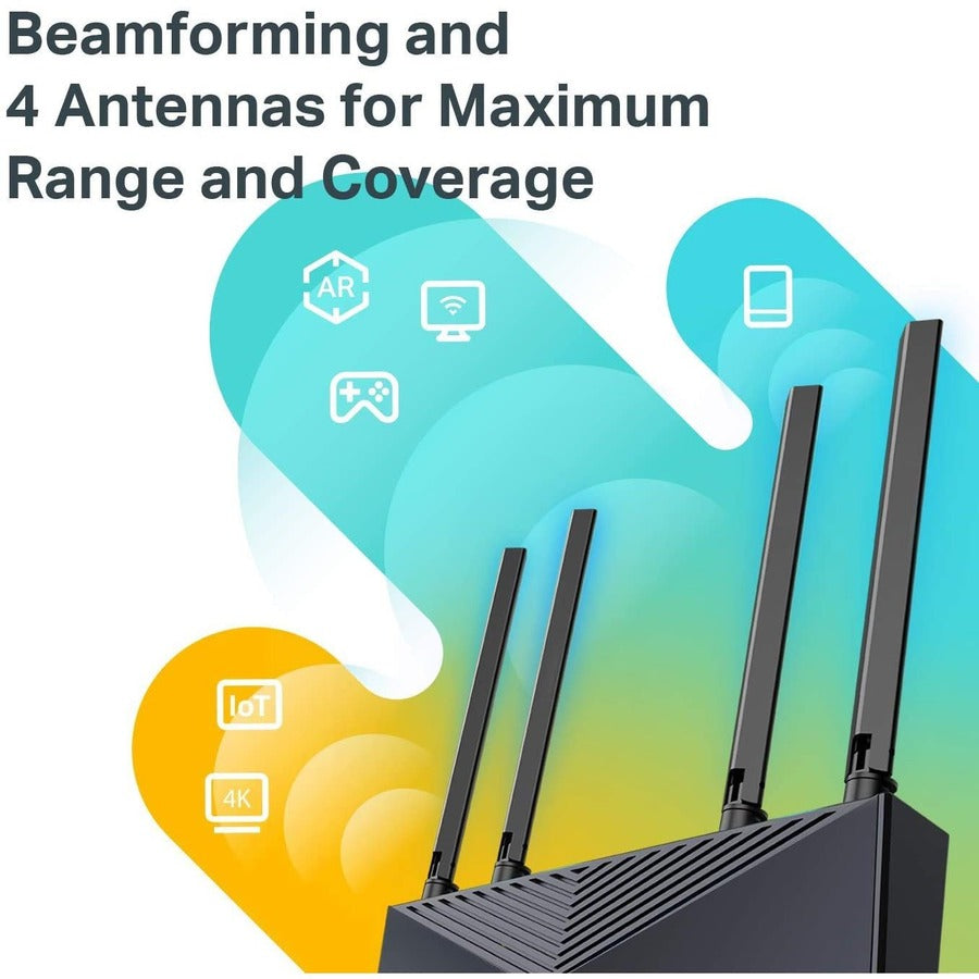 TP-Link Archer AX10 Wi-Fi 6 IEEE 802.11ax Ethernet Wireless Router