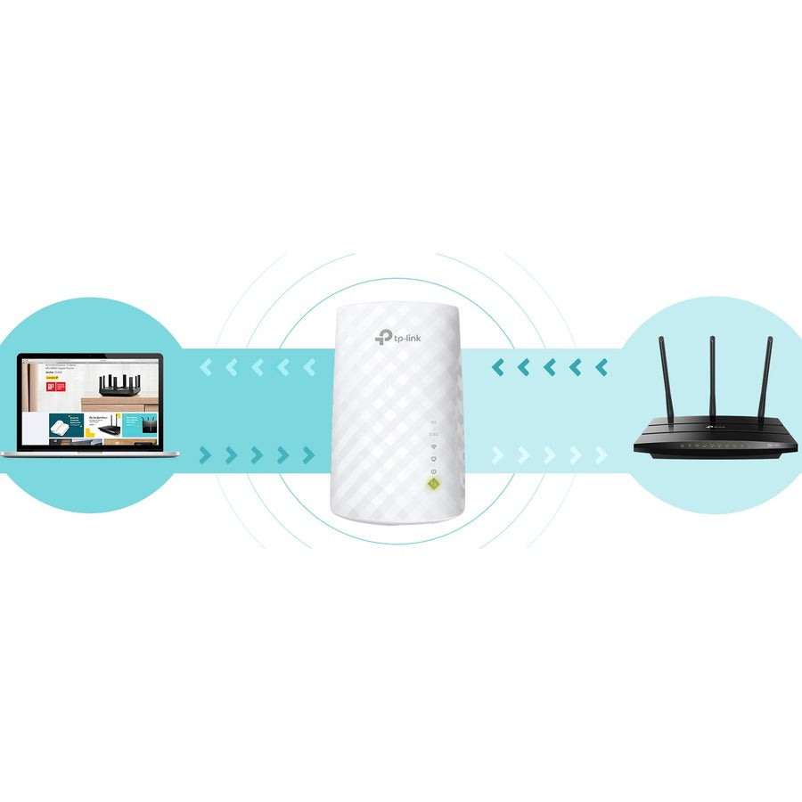 TP-Link RE220 Dual Band IEEE 802.11ac 750 Mbit/s Wireless Range Extender