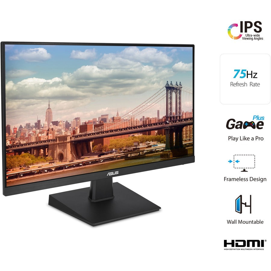Asus VA27EHE 27" Class Full HD Gaming LCD Monitor - 16:9 - Black