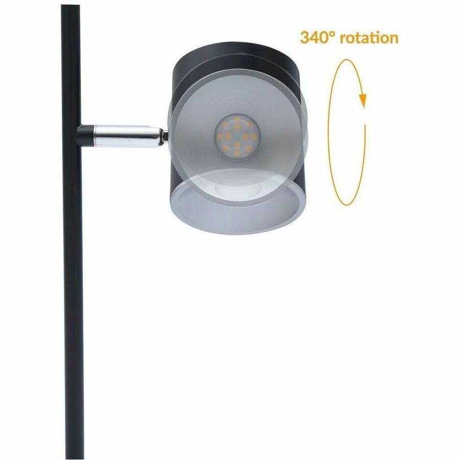 DAC® Metal LED Desk Lamp with 340° Rotating Head, Black