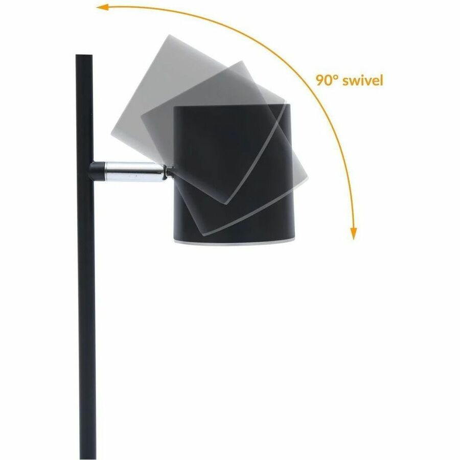 DAC® Metal LED Desk Lamp with 340° Rotating Head, Black