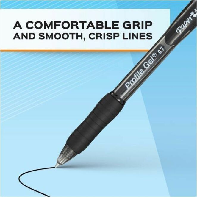 Paper Mate Profile Retractable Gel Pens — 0.7mm Assorted, 4 Pack