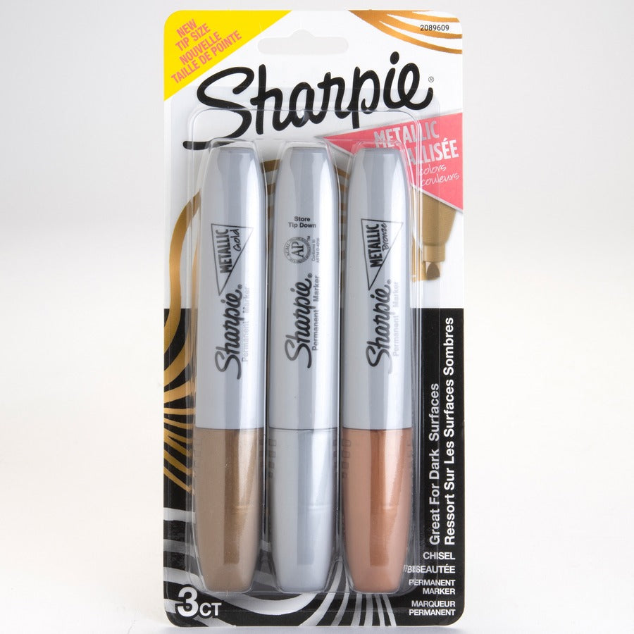 Sharpie Metallic Ink Chisel Tip Permanent Markers Standard