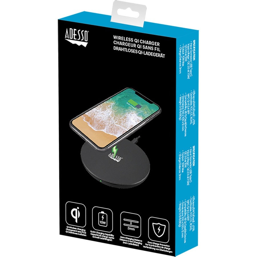 Adesso 10W Qi Wireless Charging Pad — AUH-1010