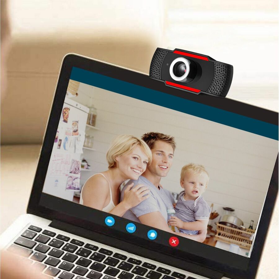 Webcam Adesso CyberTrack CyberTrack H3 - 1,3 Mégapixel - 30 ips - Noir, Rouge - USB 2.0