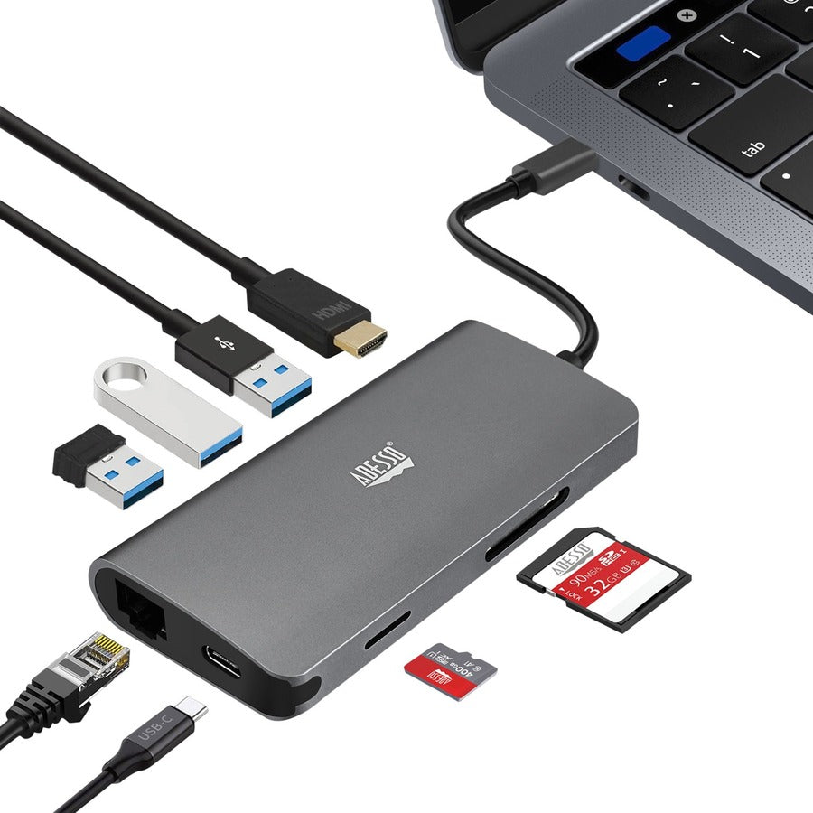 Adesso 8-in-1 USB-C Docking Station — AUH-4030