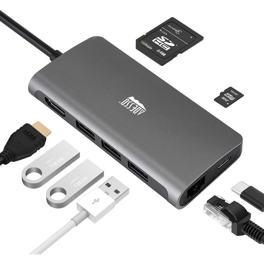 Adesso 8-in-1 USB-C Docking Station — AUH-4030
