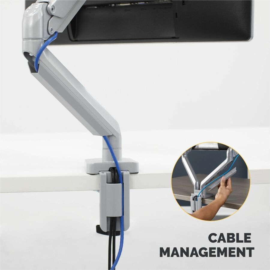 Fellowes Platinum Mounting Arm for Monitor - Silver - FEL8056501