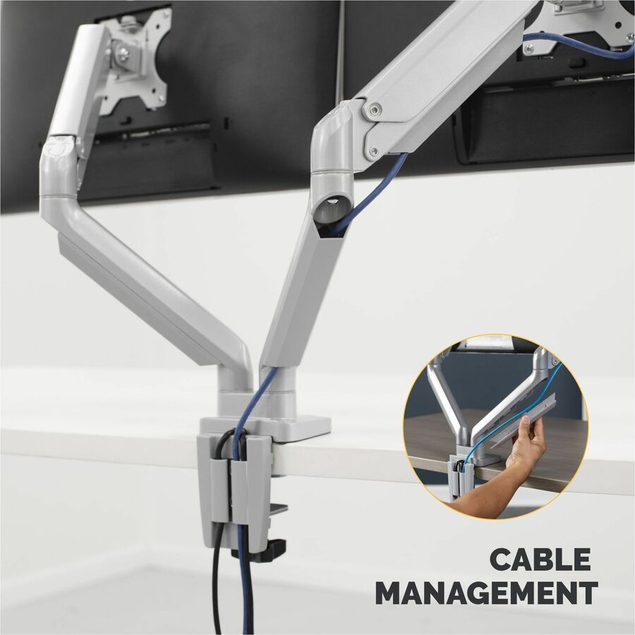 Fellowes Platinum Mounting Arm for Monitor - Silver - FEL8056501