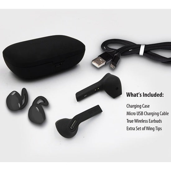Maxell Jelleez True Wireless Earbuds — Black