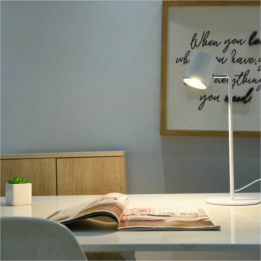 DAC® Metal LED Desk Lamp with 340° Rotating Head, White