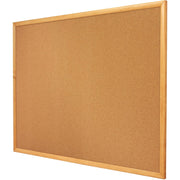 Quartet Standard Cork Bulletin Board, Oak Finish Frame, 8' x 4'